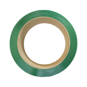 Fleje verde PET 1/2" liso rollo (con carrito jumbo/plato)